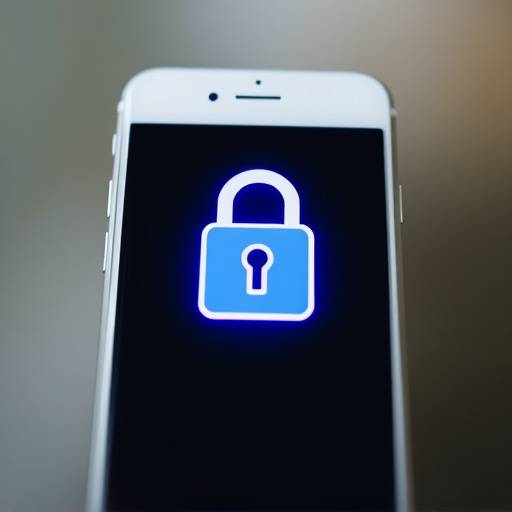 A secure lock icon displayed on a smartphone screen representing mobile payment security