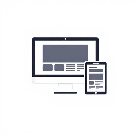 Responsive design icon showing website adapting to different screen sizes